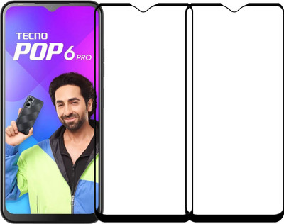 Flipkart SmartBuy Edge To Edge Tempered Glass for Tecno Pop 6 Pro(Pack of 2)