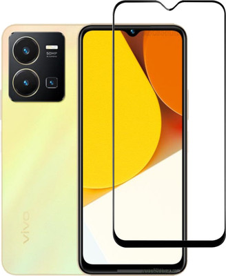 AKSHUD Edge To Edge Tempered Glass for VIVO Y35, vivo y35(Pack of 1)