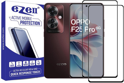eZell Edge To Edge Tempered Glass for OPPO F25 PRO 5G (2 Packs)(Pack of 2)