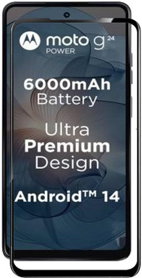Caseline Edge To Edge Tempered Glass for MOTOROLA g24 POWER 5G, MOTOROLA g24 POWER, MOTO G24 POWER 5G, MOTO G24 POWER(Pack of 1)