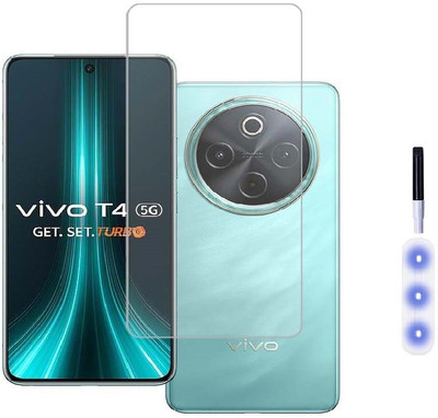A-Allin1 Edge To Edge Tempered Glass for vivo T4 5G, UV Tempered Glass Screen Protector(Pack of 1)