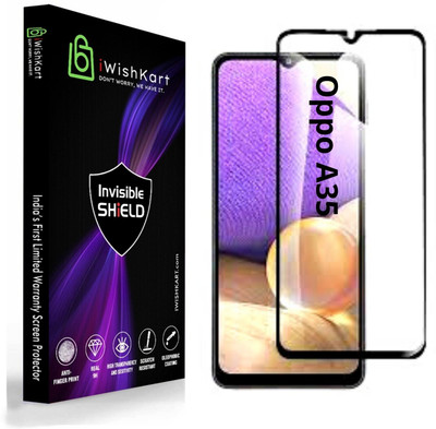 iWishKart Edge To Edge Tempered Glass for OPPO A35, OPPO A35 5G, Military grade Edge to Edge gorilla glass(Pack of 1)