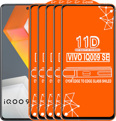 CYOR Edge To Edge Tempered Glass for VIVO IQ009 SE(Pack of 5)