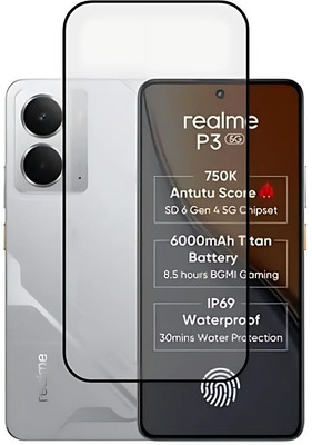 MobiWay Edge To Edge Tempered Glass for Realme P3 5G, temp3(Pack of 1)