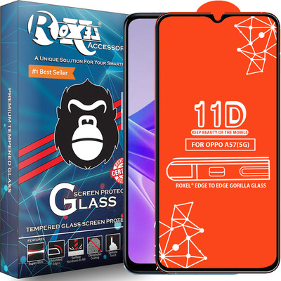 Roxel Edge To Edge Tempered Glass for Oppo A57(5G)(Pack of 1)