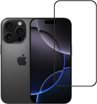 KARTRAY Edge To Edge Tempered Glass for Apple iPhone 16 Pro(Pack of 1)
