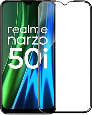 EITANSHA CREATION Edge To Edge Tempered Glass for Realme Narzo 50i(Pack of 1)