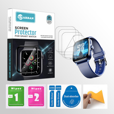 ARBAN Edge To Edge Tempered Glass for SW-boAt Ultima Call 1.83 inch Smartwatch 4 PROTECTOR + 4 WIPES + 4 DUST REMOVAL STICKER + 1 WIPER(Pack of 4) ARBAN Edge To Edge Tempered Glass for SW-boAt Ultima Call 1.83 inch Smartwatch 4 PROTECTOR + 4 WIPES + 4 DUST REMOVAL STICKER + 1 WIPER(Pack of 4)