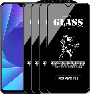 Qyist Edge To Edge Tempered Glass for VIVO Y95(Pack of 4)