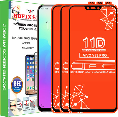 Rofix star Edge To Edge Tempered Glass for VIVO Y83 PRO(Pack of 3)