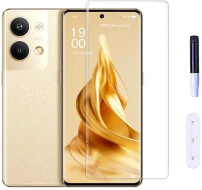 DMJHP Edge To Edge Tempered Glass for Oppo Reno 9 Pro 5G(Pack of 1)