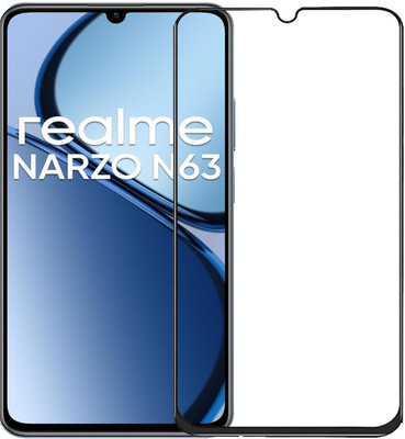 INFINITYWORLD Edge To Edge Tempered Glass for Realme Narzo N63(Pack of 1)