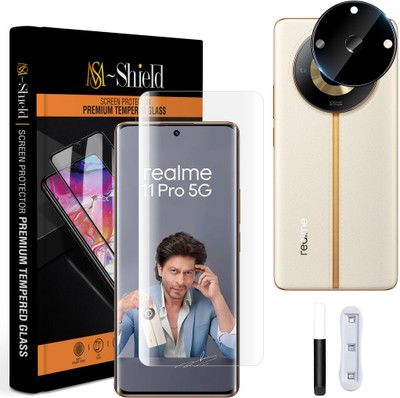MS-Shield Edge To Edge Tempered Glass for Realme 11 Pro 5G, With Camera Lens Protector(Pack of 1)