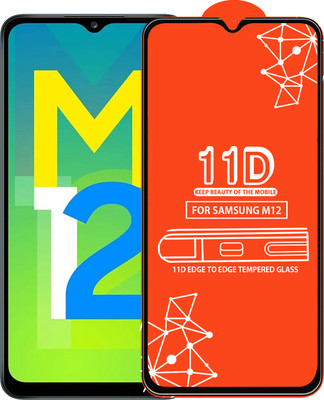 Roxel Edge To Edge Tempered Glass for Samsung Galaxy M12(Pack of 1)