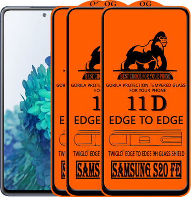 TWIGLO Edge To Edge Tempered Glass for SAMSUNG S20 FE(Pack of 3)