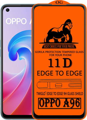 TWIGLO Edge To Edge Tempered Glass for OPPO A96(Pack of 1)