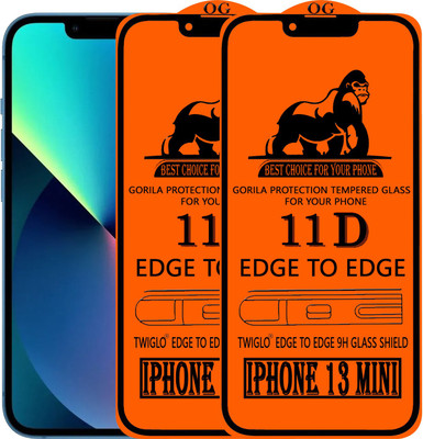 TWIGLO Edge To Edge Tempered Glass for IPHONE 13 MINI(Pack of 2)