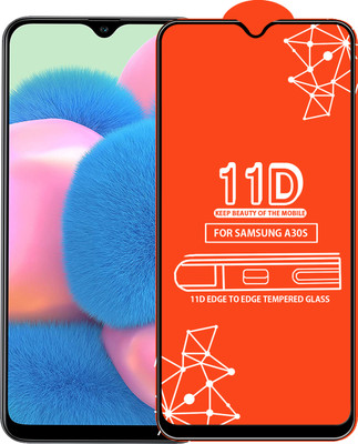 Qyist Edge To Edge Tempered Glass for Samsung Galaxy A30S(Pack of 1)