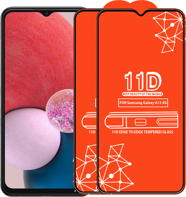 Qyist Edge To Edge Tempered Glass for Samsung Galaxy A13 4G(Pack of 2)
