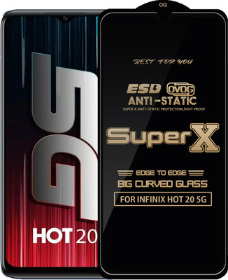 Qyist Edge To Edge Tempered Glass for INFINIX HOT 20 5G(Pack of 1)