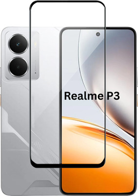 Fablue Edge To Edge Tempered Glass for RealMe P3 5G(Pack of 1)