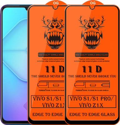 Forego Edge To Edge Tempered Glass for Vivo S1 Pro(Pack of 2)