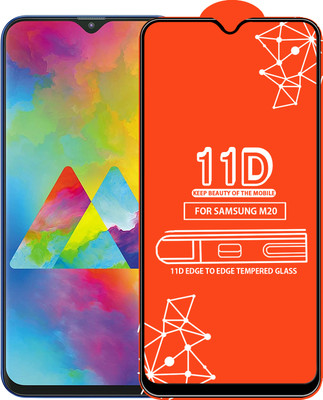 Roxel Edge To Edge Tempered Glass for Samsung Galaxy M20(Pack of 1)