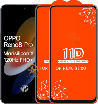 SEVEN7STAR Edge To Edge Tempered Glass for OPPO Reno8 Pro(Pack of 2)