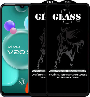 CYOR Edge To Edge Tempered Glass for VIVO V20SE(Pack of 2)