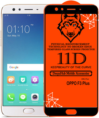CRodible Edge To Edge Tempered Glass for OPPO F3 Plus(Pack of 1)
