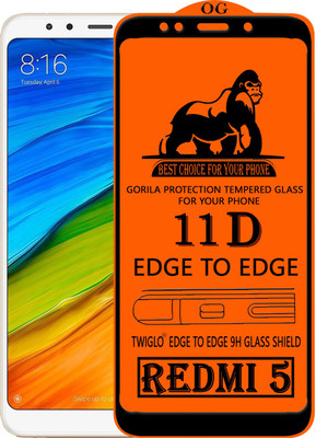 TWIGLO Edge To Edge Tempered Glass for Mi Redmi 5(Pack of 1)