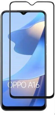 welldesign Edge To Edge Tempered Glass for OPPO A16(Pack of 1)