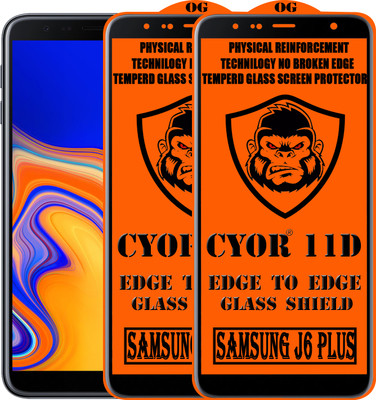 CYOR Edge To Edge Tempered Glass for SAMSUNG J6 PLUS(Pack of 2)