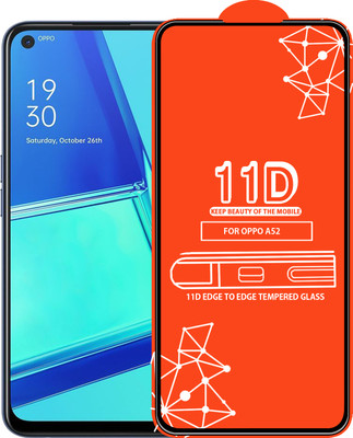 Roxel Edge To Edge Tempered Glass for Oppo A52 2020(Pack of 1)