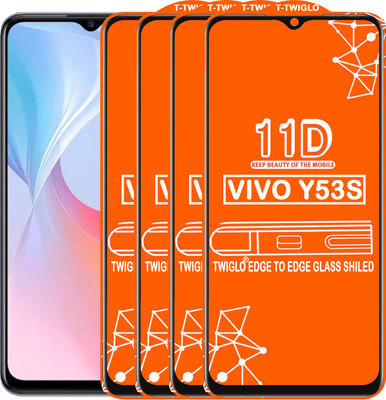 TWIGLO Edge To Edge Tempered Glass for VIVO Y53S(Pack of 4)