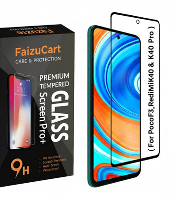 FaizuCart Edge To Edge Tempered Glass for Poco F3, Redmi K40, Redmi K40 Pro(Pack of 1)