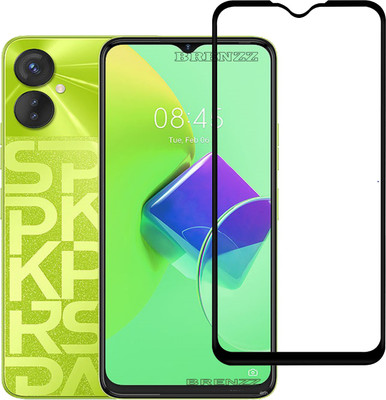 BRENZZ Edge To Edge Tempered Glass for Tecno Spark 9PRO(Pack of 1)