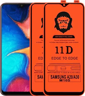 HIE POWER Edge To Edge Tempered Glass for Samsung Galaxy M31/M30s/M30/A30/A30s/A50/A50s/A20/A40S (9H-Hardness Pack Of 2)(Pack of 2)