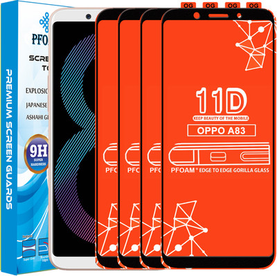 PFOAM Edge To Edge Tempered Glass for Oppo A83(Pack of 4)