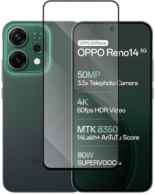 Flipkart SmartBuy Edge To Edge Tempered Glass for OPPO Reno14 5G(Pack of 1)