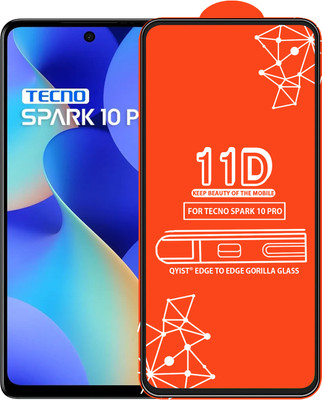 Qyist Edge To Edge Tempered Glass for TECNO SPARK 10 PRO(Pack of 1)