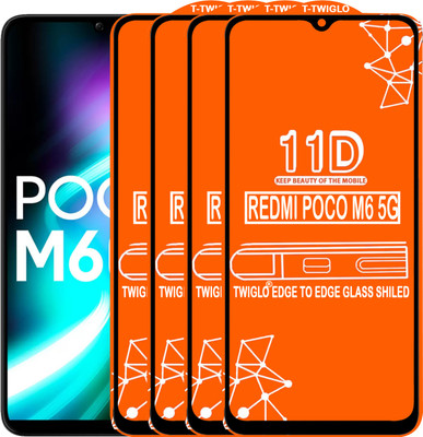 Flipkart SmartBuy Edge To Edge Tempered Glass for REDMI POCO M6 5G(Pack of 4)