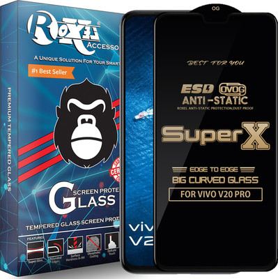 Roxel Edge To Edge Tempered Glass for VIVO V20 PRO(Pack of 1)