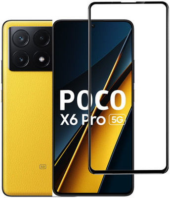DMJHP Edge To Edge Tempered Glass for Poco X6 Pro(Pack of 1)