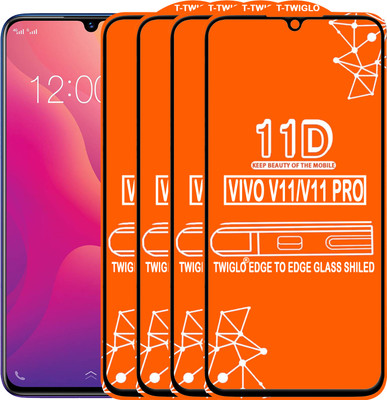 TWIGLO Edge To Edge Tempered Glass for Vivo V11 Pro(Pack of 4)