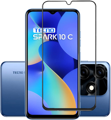 INFINITYWORLD Edge To Edge Tempered Glass for Tecno Spark 10C(Pack of 1)
