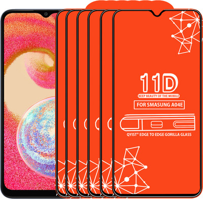 Qyist Edge To Edge Tempered Glass for SAMSUNG GALAXY A04E(Pack of 6)