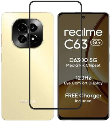 Bodoma Edge To Edge Tempered Glass for Realme C63 5G(Pack of 1)