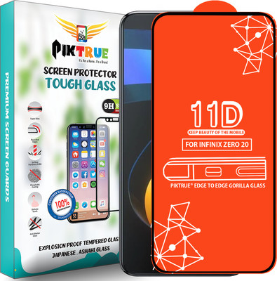 PikTrue Edge To Edge Tempered Glass for Infinix Zero 20(Pack of 1)