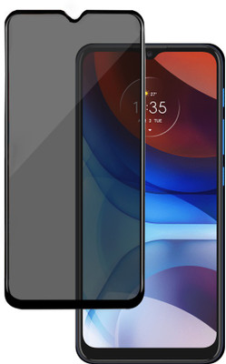 HUPSHY Edge To Edge Tempered Glass for MOTOROLA E7 Power(Pack of 1)